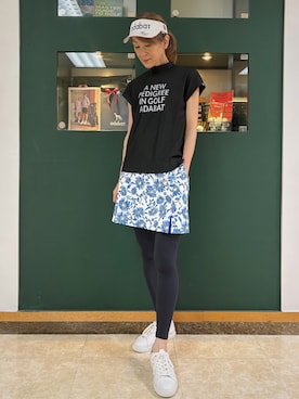 「アイテム（サンバイザー）」を使った、sioさん（レディース・165cm）の夏コーディネート