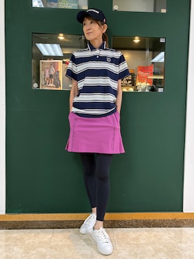 「ADABAT STREAM（アダバットストリーム）のアイテム」を使った、sioさん（レディース・165cm）の夏コーディネート