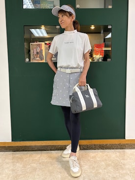 「ADABAT STREAM（アダバットストリーム）のアイテム」を使った、sioさん（レディース・165cm）の夏コーディネート