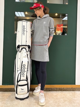 「アイテム（サンバイザー）」を使った、sioさん（レディース・165cm）の夏コーディネート
