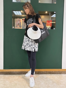 「アイテム（サンバイザー）」を使った、sioさん（レディース・165cm）の夏コーディネート