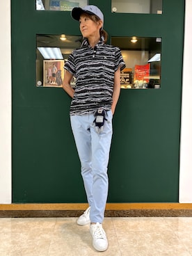 「adabat（アダバット）のアイテム」を使った、sioさん（レディース・165cm）の夏コーディネート