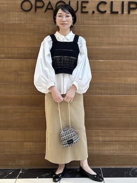 「SOUP（スープ）のアイテム」を使った、ゆうあさん（レディース・162cm）の春コーディネート