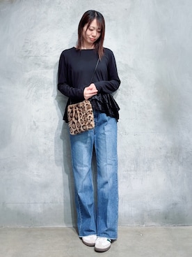 「THE SHOP TK （ザ ショップ ティーケー ）のアイテム（Tシャツ/カットソー）」を使った、misaさん（レディース・162cm）の秋コーディネート