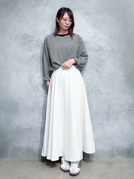 「THE SHOP TK （ザ ショップ ティーケー ）のアイテム（Tシャツ/カットソー）」を使った、misaさん（レディース・162cm）の秋コーディネート