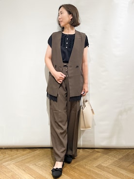 「index（インデックス）のアイテム」を使った、fumiさん（レディース・161cm）の秋コーディネート
