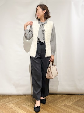 「index（インデックス）のアイテム」を使った、fumiさん（レディース・161cm）の秋コーディネート