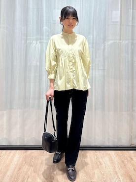 「index（インデックス）のアイテム（トップス）」を使った、ぞうげさん（レディース・158cm）の春コーディネート