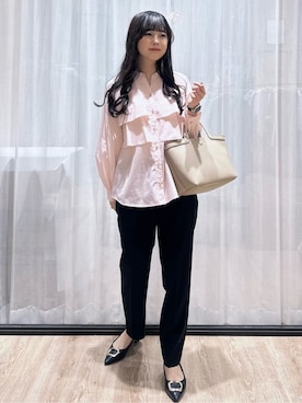 「index（インデックス）のアイテム（パンツ）」を使った、ぞうげさん（レディース・158cm）の春コーディネート