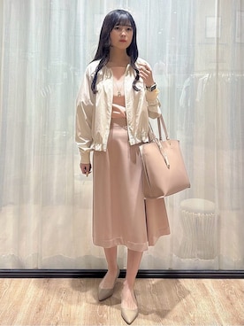 「index（インデックス）のアイテム（ジャケット/アウター）」を使った、ぞうげさん（レディース・158cm）の春コーディネート