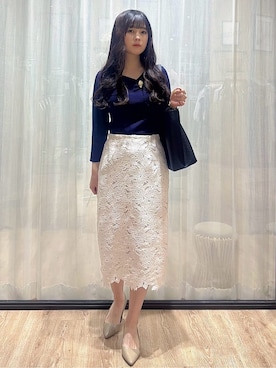 「index（インデックス）のアイテム（トップス）」を使った、ぞうげさん（レディース・158cm）の春コーディネート