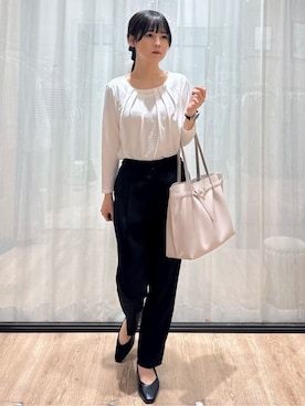 「index（インデックス）のアイテム（トップス）」を使った、ぞうげさん（レディース・158cm）の春コーディネート