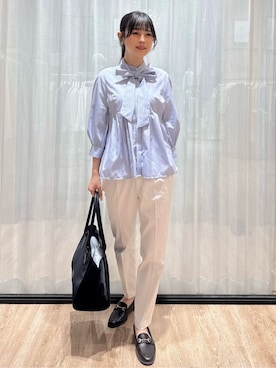 「index（インデックス）のアイテム（パンツ）」を使った、ぞうげさん（レディース・158cm）の春コーディネート