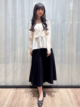 「index（インデックス）のアイテム（トップス）」を使った、ぞうげさん（レディース・158cm）の春コーディネート