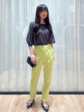 「index（インデックス）のアイテム（トップス）」を使った、ぞうげさん（レディース・158cm）の春コーディネート