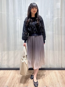 「index（インデックス）のアイテム（トップス）」を使った、ぞうげさん（レディース・158cm）の春コーディネート