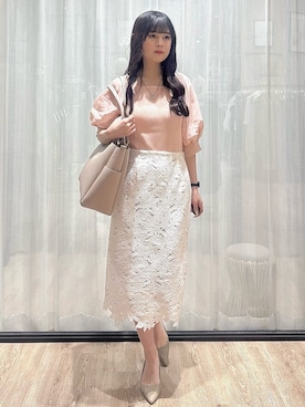 「index（インデックス）のアイテム（トップス）」を使った、ぞうげさん（レディース・158cm）の春コーディネート