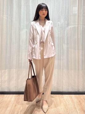 「index（インデックス）のアイテム（ジャケット/アウター）」を使った、ぞうげさん（レディース・158cm）の春コーディネート