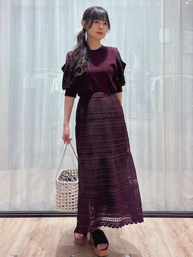 「index（インデックス）のアイテム」を使った、ぞうげさん（レディース・158cm）の春コーディネート