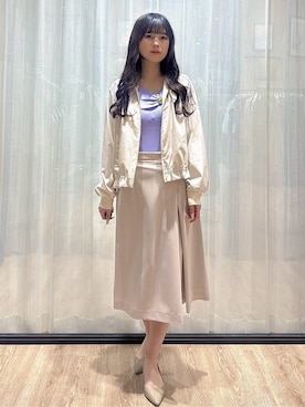 「index（インデックス）のアイテム（トップス）」を使った、ぞうげさん（レディース・158cm）の春コーディネート