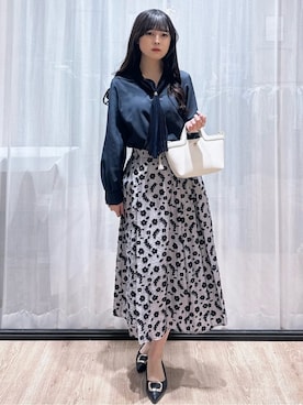 「index（インデックス）のアイテム（トップス）」を使った、ぞうげさん（レディース・158cm）の春コーディネート