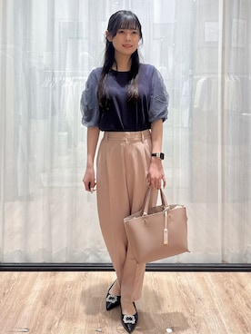 「index（インデックス）のアイテム（トップス）」を使った、ぞうげさん（レディース・158cm）の春コーディネート