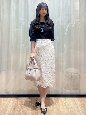 「index（インデックス）のアイテム（トップス）」を使った、ぞうげさん（レディース・158cm）の春コーディネート