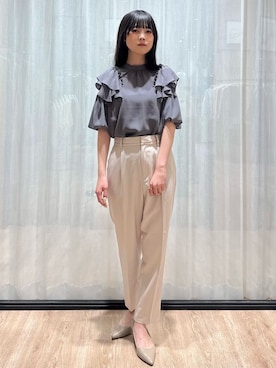 「THE SHOP TK （ザ ショップ ティーケー ）のアイテム」を使った、ぞうげさん（レディース・158cm）の春コーディネート