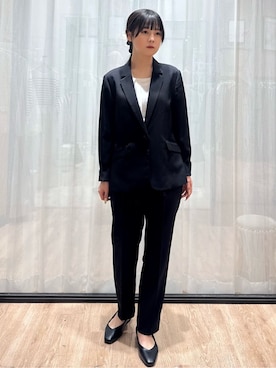 「index（インデックス）のアイテム（テーラードジャケット）」を使った、ぞうげさん（レディース・158cm）の春コーディネート