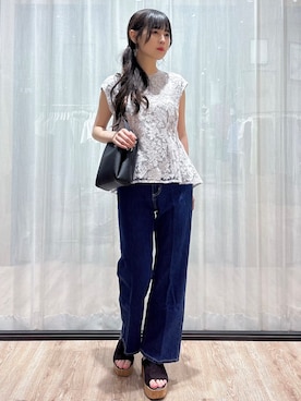 「index（インデックス）のアイテム」を使った、ぞうげさん（レディース・158cm）の春コーディネート