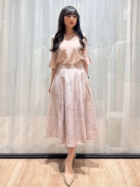 「index（インデックス）のアイテム（トップス）」を使った、ぞうげさん（レディース・158cm）の春コーディネート