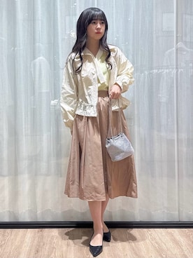 「index（インデックス）のアイテム（ブルゾン）」を使った、ぞうげさん（レディース・158cm）の冬コーディネート