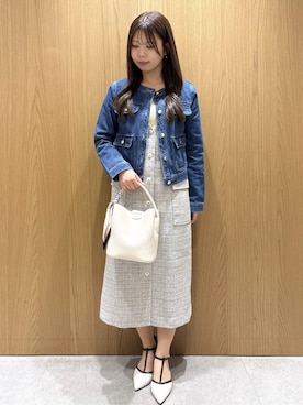 「index（インデックス）のアイテム（バッグ）」を使った、ゆいさん（レディース・153cm）の春コーディネート