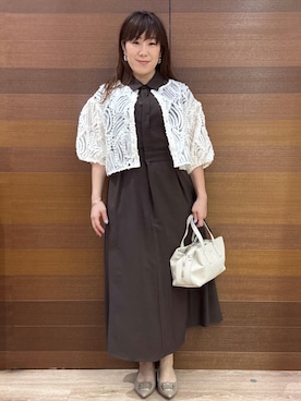 「OPAQUE.CLIP（オペークドットクリップ）のアイテム」を使った、maichiさん（レディース・156cm）の夏コーディネート