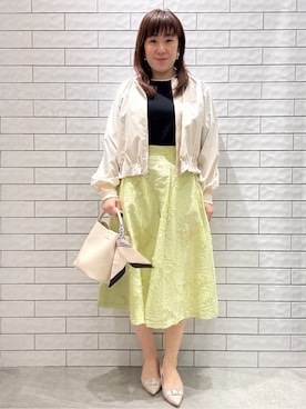 「index（インデックス）のアイテム（バッグ）」を使った、maichiさん（レディース・156cm）の春コーディネート