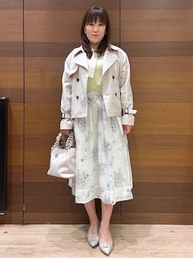 「index（インデックス）のアイテム（バッグ）」を使った、maichiさん（レディース・156cm）の冬コーディネート