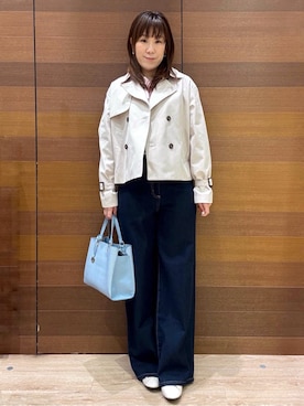 「index（インデックス）のアイテム（バッグ）」を使った、maichiさん（レディース・156cm）の冬コーディネート