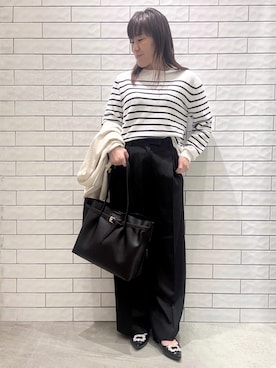 「COCUE（コキュ）のアイテム」を使った、maichiさん（レディース・156cm）の春コーディネート