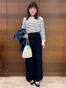 「COCUE（コキュ）のアイテム」を使った、maichiさん（レディース・156cm）の春コーディネート