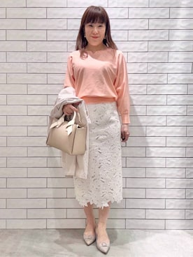 「index（インデックス）のアイテム（バッグ）」を使った、maichiさん（レディース・156cm）の春コーディネート