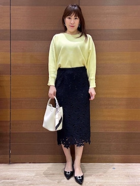 「index（インデックス）のアイテム（バッグ）」を使った、maichiさん（レディース・156cm）の冬コーディネート