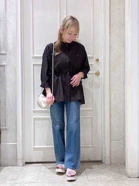 「grove（グローブ）のアイテム（パンツ）」を使った、ちこさん（レディース・151cm）の春コーディネート