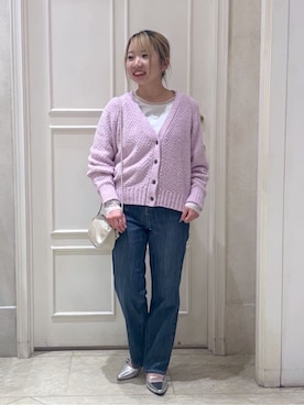 「grove（グローブ）のアイテム（パンツ）」を使った、ちこさん（レディース・151cm）の春コーディネート