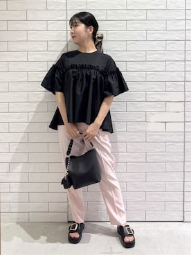 「アイテム（チャーム）」を使った、ayumiさん（レディース・159cm）の夏コーディネート