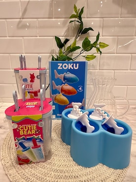 「212 KITCHEN STORE（トゥワントゥキッチンストア）のZOKU Shark モールド 4pc（キッチンツール、その他）」を使った、きのこさん（レディース・160cm）の夏コーディネート