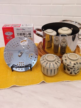 「アイテム（食器）」を使った、bambooさん（レディース・154cm）の秋コーディネート
