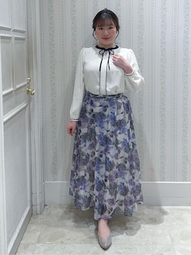 「couture brooch（クチュールブローチ）のアイテム」を使った、Layjuさん（レディース・155cm）の冬コーディネート