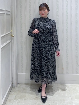 「couture brooch（クチュールブローチ）のアイテム」を使った、Layjuさん（レディース・155cm）の冬コーディネート