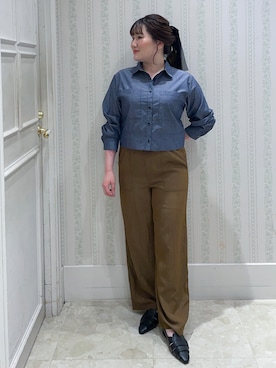 「grove（グローブ）のアイテム」を使った、Layjuさん（レディース・155cm）の春コーディネート