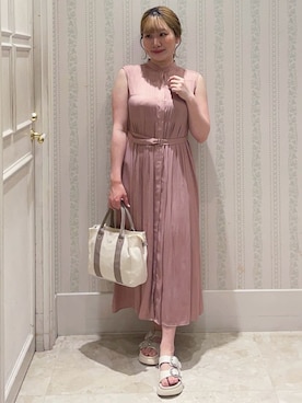 「Lee（リー）のアイテム（バッグ）」を使った、Layjuさん（レディース・155cm）の春コーディネート